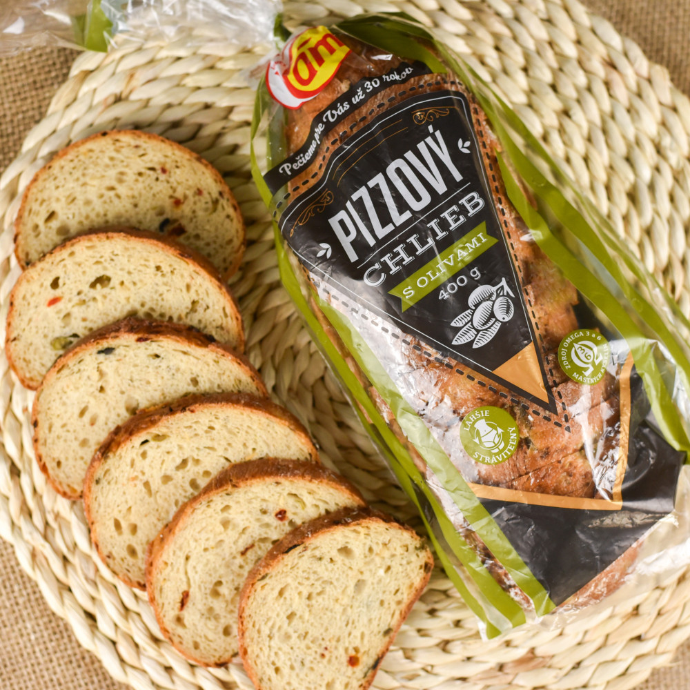 Chlieb Pizzový s olivami 400g