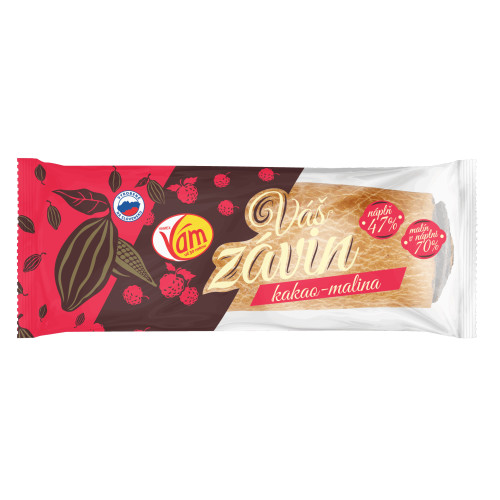 Váš závin s kakaovo- malinovou príchuťou