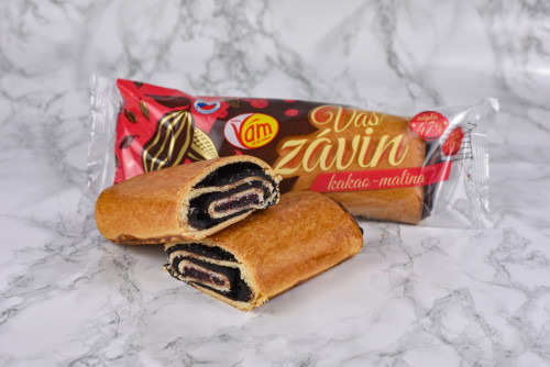 Váš závin s kakaovo- malinovou príchuťou