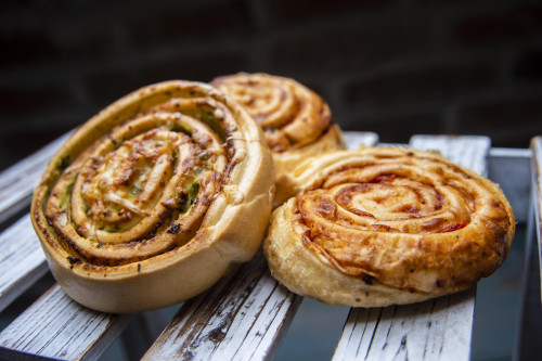 Slimák s pizzovou náplňou