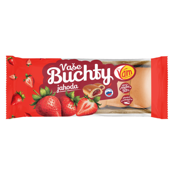 Vaše buchty s jahodovou náplňou