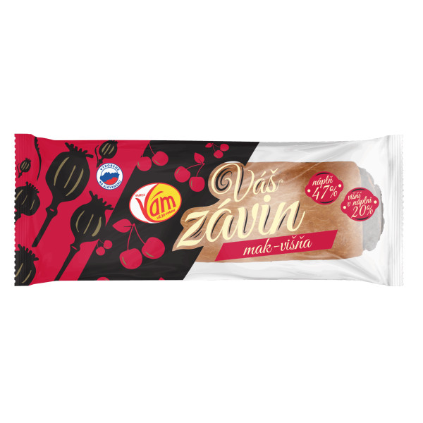 Váš závin s makovo-višňovou náplňou