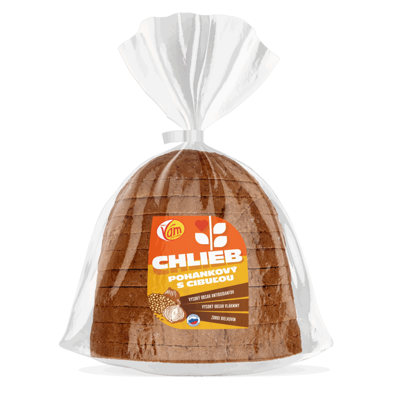 Chlieb pohánkový s cibuľou 450g